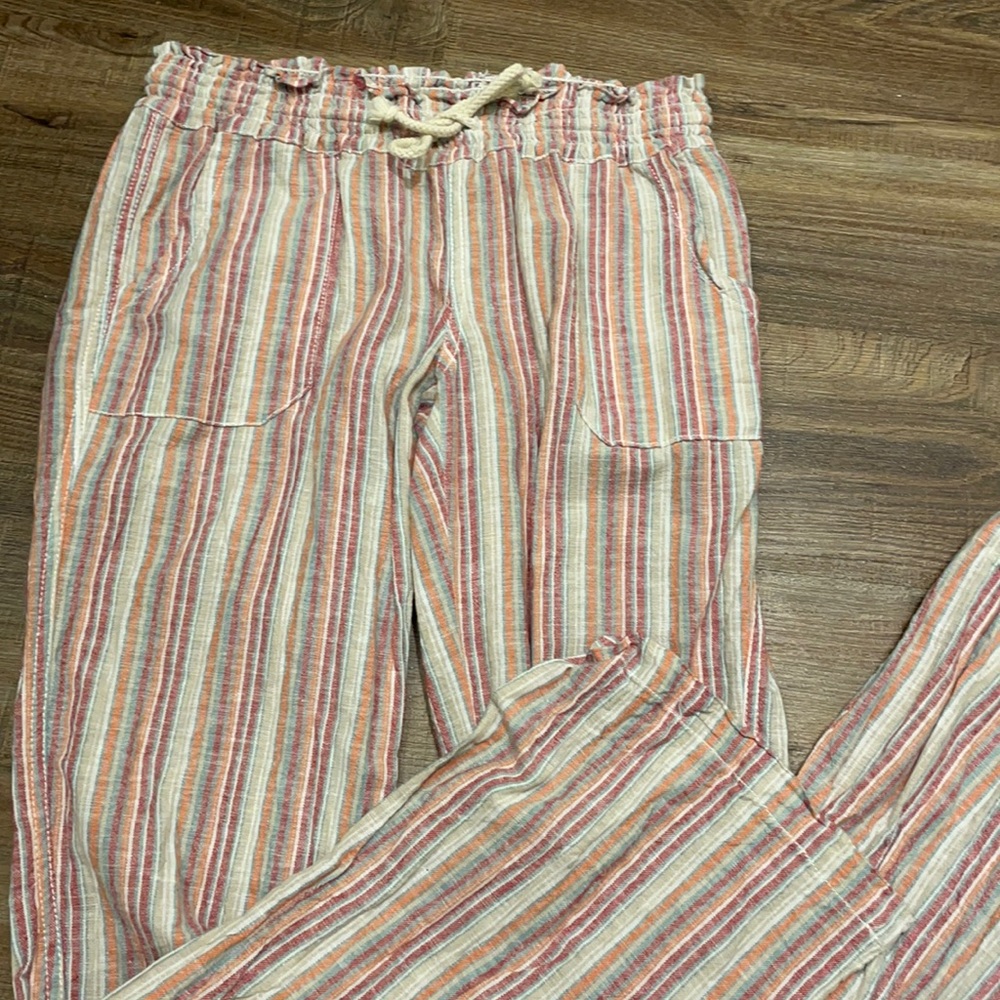 Stripped Linen Pants